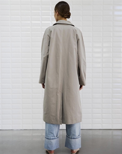 With Black - WBLPaola Midi CarCoat Frakke - Grey sand